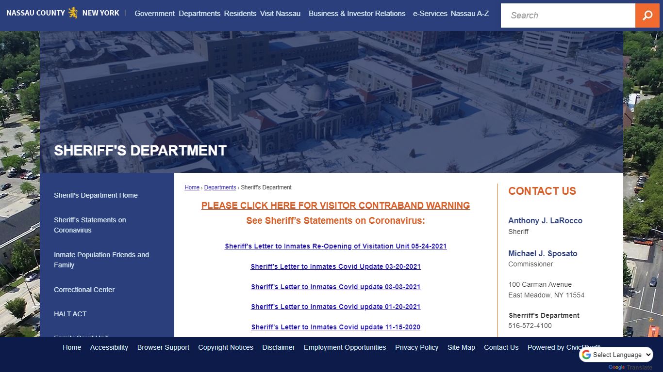 Sheriff's Department | Nassau County, NY - Official Website